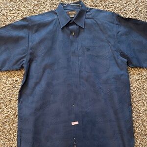 Ariat Men's Blue Short Sleeve Shirt